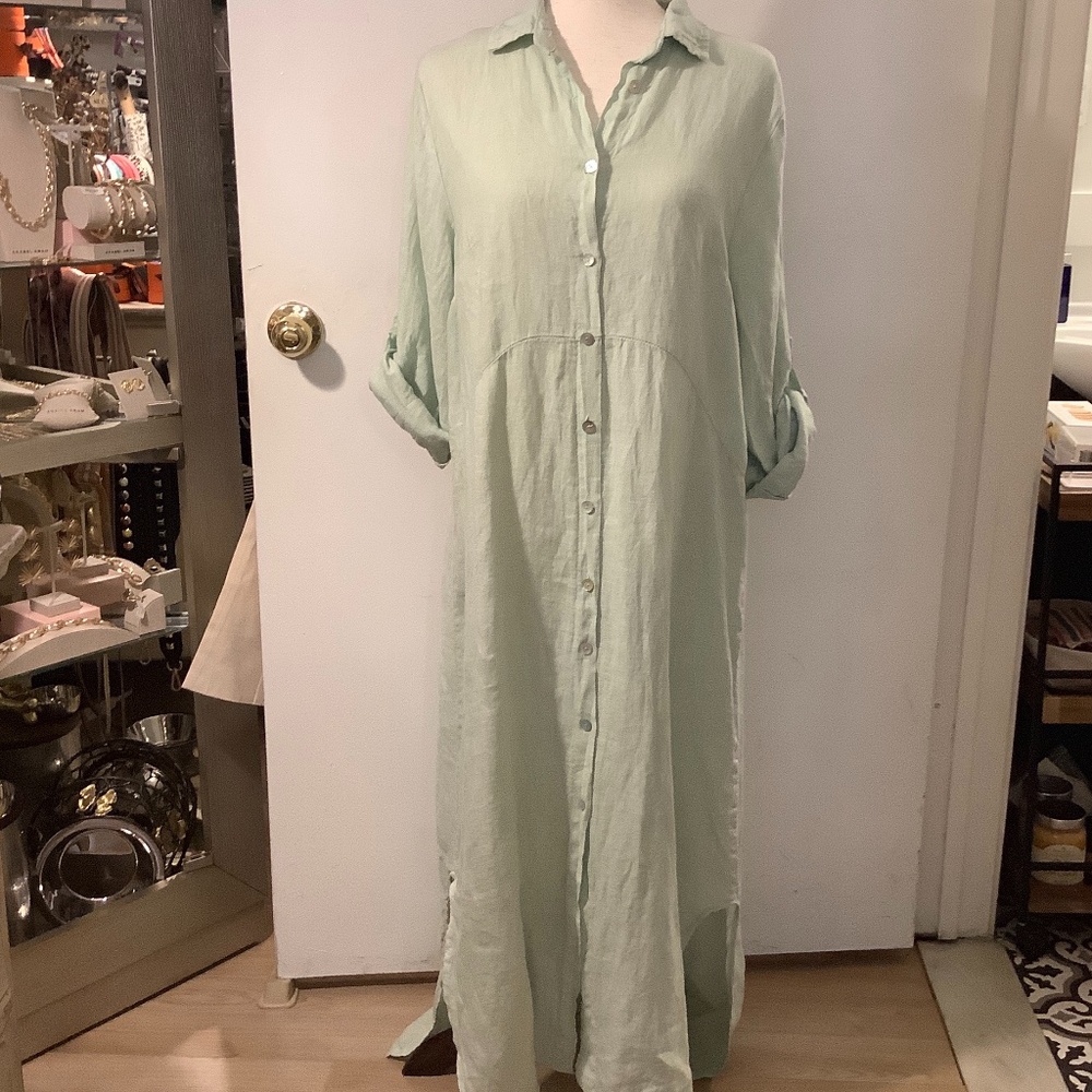 Puro Lino Maxi Linen Dress